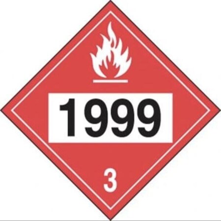 Accuform 4DIGIT DOT PLACARDS HAZARD CLASS 3 MPL740VP1 MPL740VP1